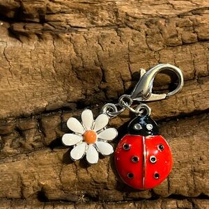 Ladybug and Daisy Charm Clip